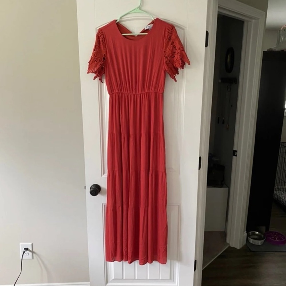 Maternity maxi dress
